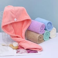 Ladies Hair Towel Magic Hair Wrap Bath Salon Towels Fast Drying Absorbent Cap For Women And Girls_img_7
