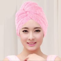Ladies Hair Towel Magic Hair Wrap Bath Salon Towels Fast Drying Absorbent Cap For Women And Girls_img_9