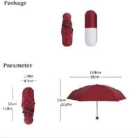 Capsule umbrella Mini Pocket Capsule Umbrella Waterproof Uv Rain Umbrellas (Color As Per Stock) - Umbrella_img_8