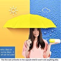 Capsule umbrella Mini Pocket Capsule Umbrella Waterproof Uv Rain Umbrellas (Color As Per Stock) - Umbrella_img_10