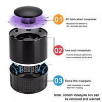 USB Electronic Mosquito Killer Lamp – LED UV Trap for Flies, Moths & Insects_img_2