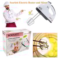 Scarlett Electric Egg Beater & Mixer – Cake & Cream Whisker (White)_img_4