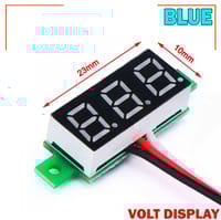 LED Display Mini 0.28 inch DC 0 -100V Digital Voltmeter 100V Volt Panel Indicator Monitor Voltage Meter-1PCS - Compact Digital Voltmeter -Blue_img_7