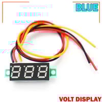 LED Display Mini 0.28 inch DC 0 -100V Digital Voltmeter 100V Volt Panel Indicator Monitor Voltage Meter-1PCS - Compact Digital Voltmeter -Blue_img_1
