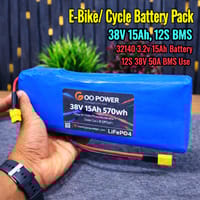 38V 15Ah LiFePO4 E-Bike / Cycle Battery Pack with 12S 40A BMS 321400 Battery Use 4-16S Universal 40A BMS_img_0