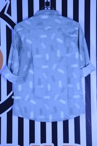 Grid Pattern Button-Up Shirt_img_2