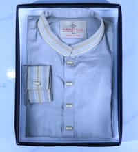 Classic Beige Embroidered Panjabi – Elegant & Traditional_img_0