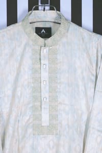 Elegant Light Gold Panjabi – Timeless Ethnic Wear_img_0