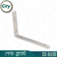 ২ পিস ৬x১০ ইঞ্চি এল আকৃতির স্টেইনলেস স্টিলের কর্নার ব্রেস অ্যাঙ্গেল ব্র্যাকেট_img_3