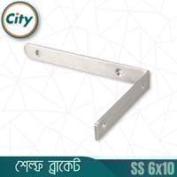 ২ পিস ৬x১০ ইঞ্চি এল আকৃতির স্টেইনলেস স্টিলের কর্নার ব্রেস অ্যাঙ্গেল ব্র্যাকেট_img_4