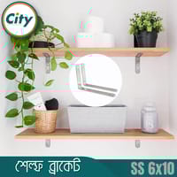 ২ পিস ৬x১০ ইঞ্চি এল আকৃতির স্টেইনলেস স্টিলের কর্নার ব্রেস অ্যাঙ্গেল ব্র্যাকেট_img_6