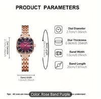 Quartz Dameur Luksus Rhinestone Square Pointer 009_img_2