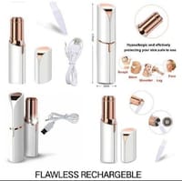 Ladies Hair Trimmer Rechargeable Face Hair Removal Women Painless Facial Hair Remover Ladies Trimmer Shaver Razor Machine - FLWWT_img_2