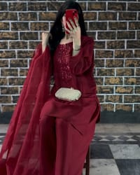 Red Wine Three Pc set_img_1