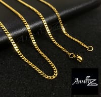 3mm Premium Cuban Neck Chain Golden Edition_img_1