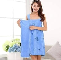 Women Shower Towel Bathrobe Women Robes Quick Dry Microfiber Wearable Soft Wrap Spa Beach Body Shower Bathrobe Nightwear_img_2