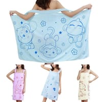 Women Shower Towel Bathrobe Women Robes Quick Dry Microfiber Wearable Soft Wrap Spa Beach Body Shower Bathrobe Nightwear_img_3