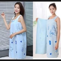 Women Shower Towel Bathrobe Women Robes Quick Dry Microfiber Wearable Soft Wrap Spa Beach Body Shower Bathrobe Nightwear_img_6