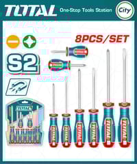 ৮ পিস স্ক্র ড্রাইভার সেট প্রিমিয়াম মানের TOTAL TKSDS0826_img_0