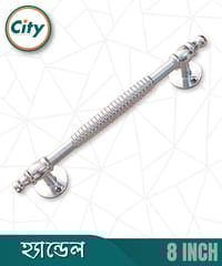 ৮ ইঞ্চি হেভি ডোর হ্যান্ডেল নিকেল পালিশ করা দরজার হাতল কাঠের দরজার হ্যান্ডেল_img_0