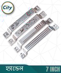 ৬ ইঞ্চি ডোর হ্যান্ডেল স্টেইনলেস স্টিল শিট হ্যান্ডেল লেজার প্রিন্ট করা দরজার হাতল_img_0