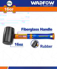 ১ পাউন্ড হেভি ডিউটি রাবার হাতুড় প্রিমিয়াম মানের WADFOW WHM7302_img_0