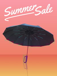 BMW Umbrella 12 Ribs (36K)-( Triple Bone)- Fully Automatic (Open and Close) Umbrella for Men Women Large Folding Windproof Umbrella_img_9