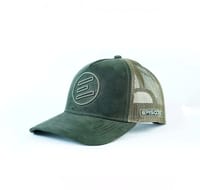 Iconic Olive Suede Trucker Cap_img_0