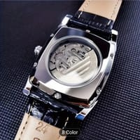 AOKULASIC Men's Vintage Automatic Tourbillon Skeleton Watch_img_4