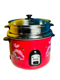 Kiam SFB-5704 2.8 Liter Stainless Steel + Non-Stick Double Pot Rice Cooker_img_1