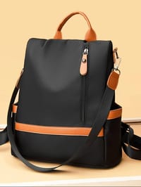 Casual Oxford Backpack Women Black Waterproof Nylon School Bags for Teenage Girls High Quality_img_2