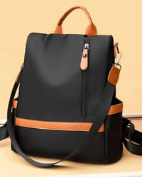 Casual Oxford Backpack Women Black Waterproof Nylon School Bags for Teenage Girls High Quality_img_0