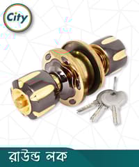 উচ্চ সুরক্ষা রাউন্ড লক ব্ল্যাক গোল্ড রঙের কামরাঙ্গা মডেল সর্বজনীন কাঠের দরজার লক Door Lock_img_0