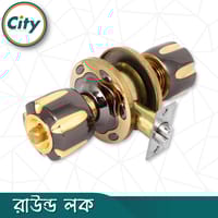 উচ্চ সুরক্ষা রাউন্ড লক ব্ল্যাক গোল্ড রঙের কামরাঙ্গা মডেল সর্বজনীন কাঠের দরজার লক Door Lock_img_2