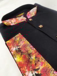 Premium Cotton Contrast Panjabi for Eid (Gulabi Black Beauty)_img_2