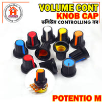 1PCS Shaft Hole Plastic Potentiometer Knob 6mm Sound Cap Volume Control - WH148_img_1