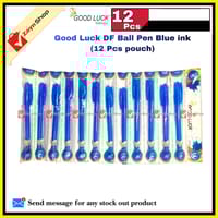Good Luck DF Ball Pen Blue ink 0.6mm (12 Pcs pouch)_img_0