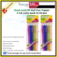 Good Luck DF Topper Ball Pen 5 ink Colors Pack of 10pcs_img_0