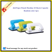Deli Paper Punch Machine 10 Sheets Capacity Random color 1pc_img_0