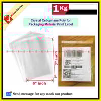 Crystal Cellophane poly adhesive poly size 6x7 inch 1 kg_img_0