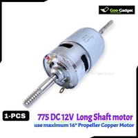 775 12V DC Fan Motor with Long Shaft & Double Threaded Coupler_img_2