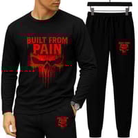 Long Sleeve Drop Shoulder Tshirt & Trouser Set_img_2