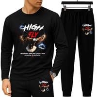 Long Sleeve Drop Shoulder Tshirt & Trouser Set_img_5