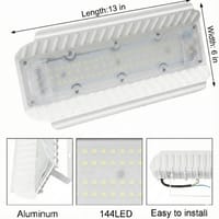 100W LED Flood Light | 144 LED Lodine Tungsten Warm Golden Light | Waterproof Outdoor Light (AC 220–240V)_img_0