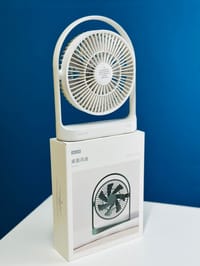 JISULIFE FA19A DC Fan, Run Directly With USB Power From Power Bank Or Solar (Without Battery)_img_0