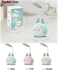 Flexible LED Desk Lamp with Pen Holder & Colorful Breathing Light_img_5