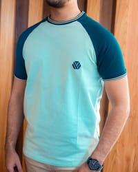 FYN TS 01 Premium Raglan Cut T-shirt Sky Blue & Sailor Blue_img_1