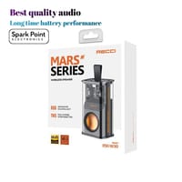 RECCI RSK-W30 Transparent Wireless Speaker with RGB Light- Black Color_img_1