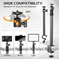 New! Overhead Desk Mount Stand for DSLR, DSLR & Ring Lights (Ulanzi VIJIM-LS02)_img_1