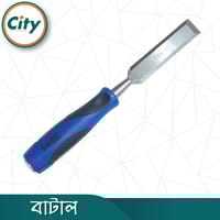 ১ ইঞ্চি বাটাল নন স্লিপ গ্রিপ হ্যান্ডেল আর হ্যামার হেড সহ কাঠের চিসেল কাঠ খোদাই বা শার্প করার সরঞ্জাম_img_2